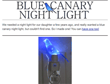 Tablet Screenshot of bluecanarynightlight.com